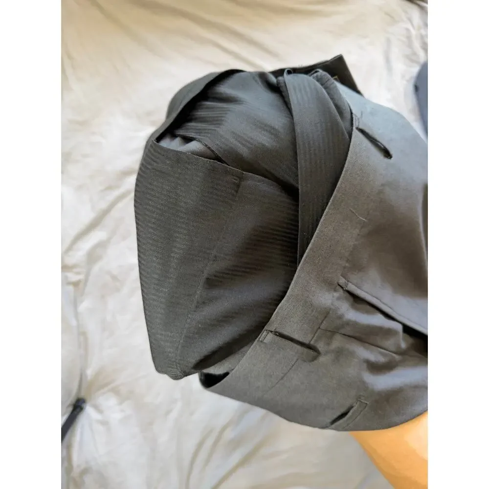 KENNETH COLE Reaction Men's Grey Polyester Rayon Full Suit‎